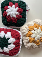 Load image into Gallery viewer, Sunflower Granny Square Tutorial | Chenille Yarn | Hand Crochet | Video + PDF