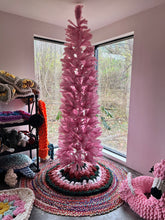 Load image into Gallery viewer, Granny Tree Skirt Pattern + Video Tutorial | Chenille Yarn | Hand Crochet | Full Resource Guide