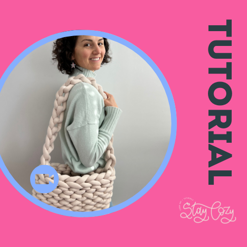 Handbag Tutorial & Pattern | Hand Knitting | Cotton Tube Yarn | Video + PDF