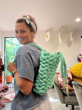 Load image into Gallery viewer, Cozy Book Bag | Full DIY Kit | Hand Knit with Tube Yarn