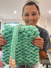 Load image into Gallery viewer, Cozy Book Bag | Full DIY Kit | Hand Knit with Tube Yarn