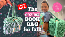 Load image into Gallery viewer, Cozy Book Bag | Full DIY Kit | Hand Knit with Tube Yarn