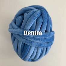 Load image into Gallery viewer, Velvet Tube Yarn (various colors)