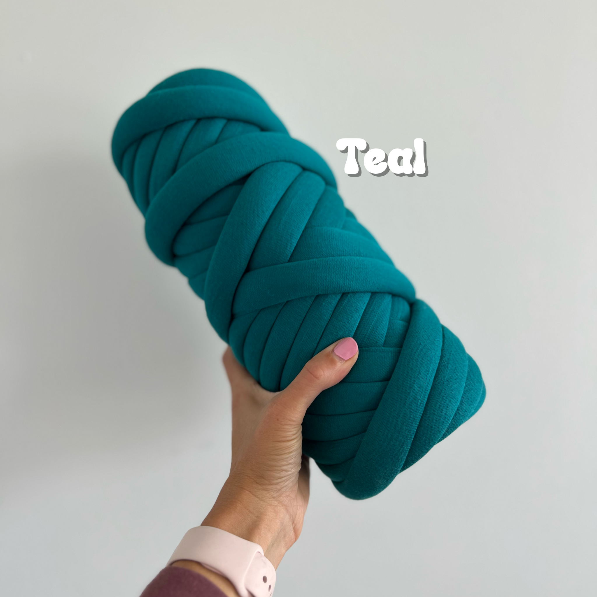 Chunky Cotton Tube Yarn, 1.5 inch thick