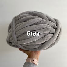 Load image into Gallery viewer, Velvet Tube Yarn (various colors)