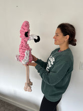 Load image into Gallery viewer, Flamingo, Jumbo Stuffie [made to order]
