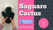 Load image into Gallery viewer, Saguaro Cactus Tutorial + Kit | Tube Yarn | Hand Crochet | Video + PDF