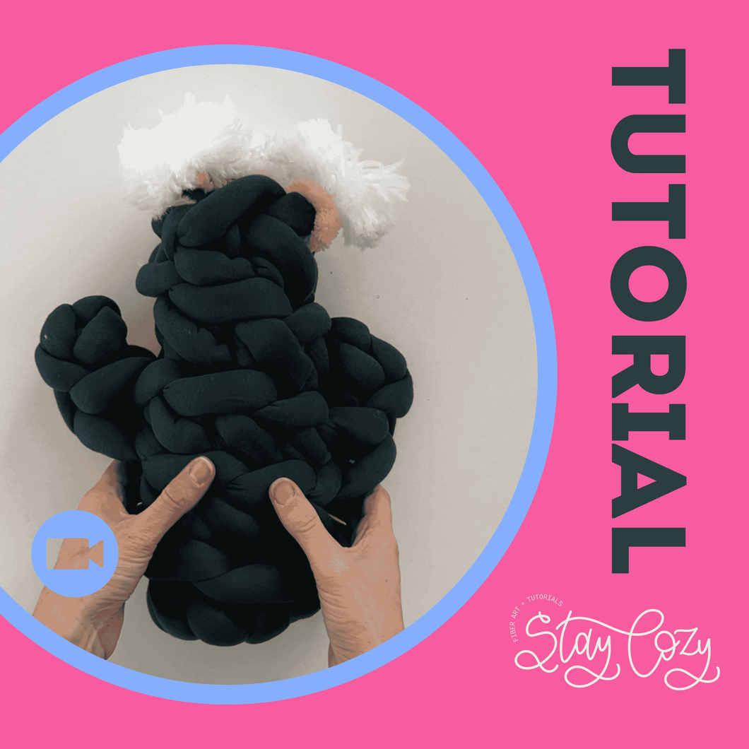 Saguaro Cactus Tutorial + Kit | Tube Yarn | Hand Crochet | Video + PDF
