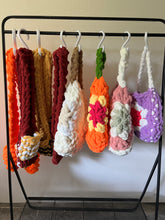 Load image into Gallery viewer, Granny Square Tote Bags | Chenille Yarn