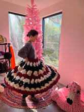 Load image into Gallery viewer, Granny Tree Skirt Pattern + Video Tutorial | Chenille Yarn | Hand Crochet | Full Resource Guide