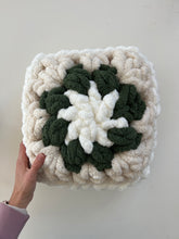 Load image into Gallery viewer, Granny Square Pillows, Chenille Yarn, 12&quot; x 12&quot; (various colors)