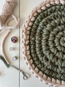 Rug Pattern | Tube Yarn | Hand Crochet | PDF
