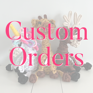 Custom Orders, Jumbo Animal Stuffies [made to order]