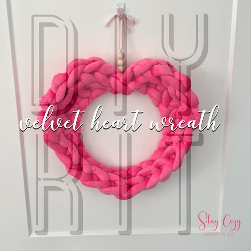 DIY Kit: Velvet Heart Wreath