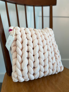 Velvet Pillow, Magnolia (12"x12")