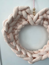 Load image into Gallery viewer, Heart Wreath, Velvet, Magnolia