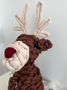 Rudolph the Red Nose Reindeer, Jumbo Stuffie [made to order]