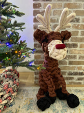 Load image into Gallery viewer, Rudolph the Red Nose Reindeer, Jumbo Stuffie [made to order]
